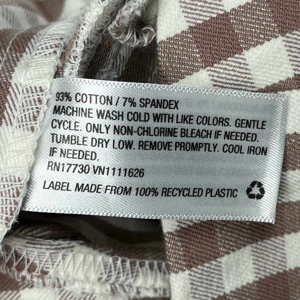 Brown Gingham Pants Cotton A New Day - Picture 10 of 12